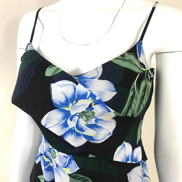 New Ted Baker fluted asymmetrical Floral dress - Picture 2 of 8